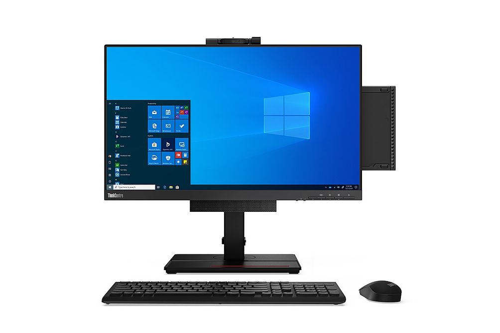 Lenovo - ThinkCentre M75q Gen 2 Desktop - AMD Ryzen 5 PRO 5650GE - 8GB Memory - 256GB SSD - Black