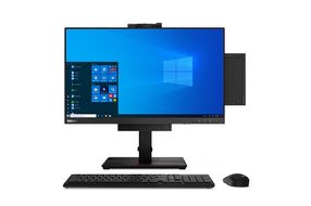 Lenovo - ThinkCentre M75q Gen 2 Desktop - AMD Ryzen 5 PRO 5650GE - 8GB Memory - 256GB SSD - Black