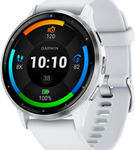 Garmin - Venu 3 GPS Smartwatch 45 mm Fiber-reinforced polymer - Stainless Steel and Whitestone