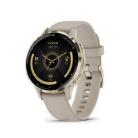 Garmin - Venu 3S GPS Smartwatch 41 mm Fiber-reinforced polymer - Stainless Steel and French Gray