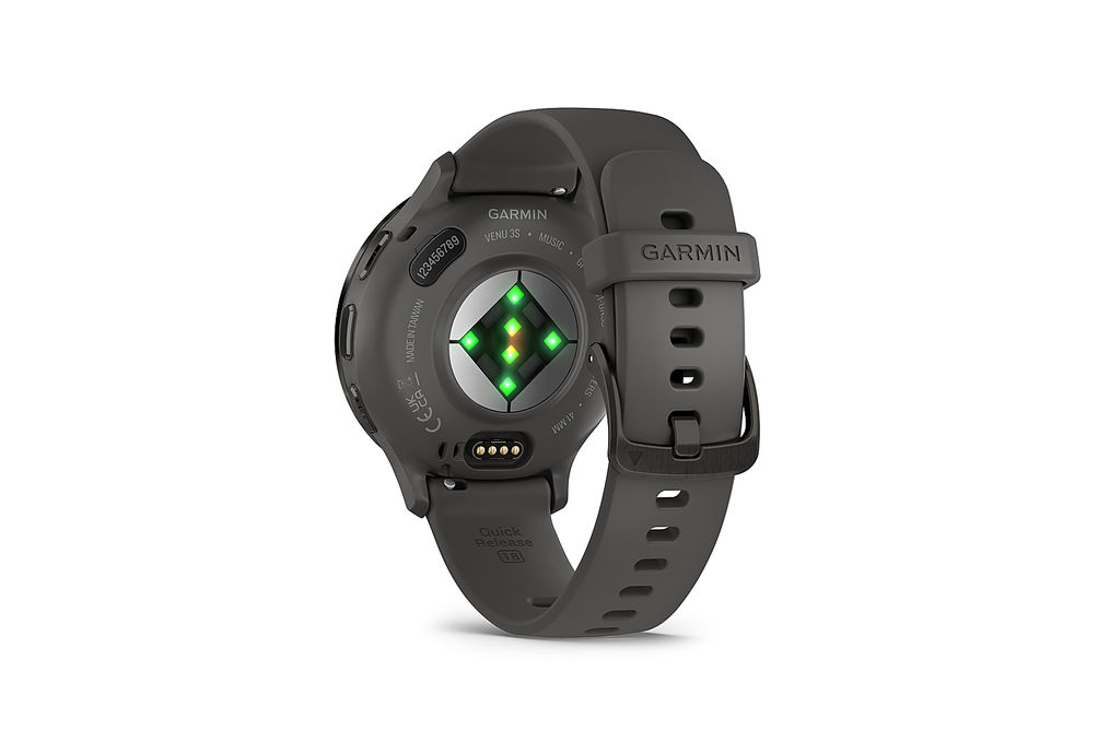 Garmin - Venu 3S GPS Smartwatch 41 mm Fiber-reinforced polymer - Stainless Steel and Pebble Gray