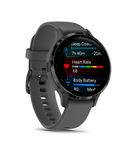 Garmin - Venu 3S GPS Smartwatch 41 mm Fiber-reinforced polymer - Stainless Steel and Pebble Gray