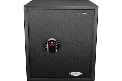 Barska - HQ400 Large Biometric Digital Keypad Safe - Black