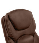 Serta - Upholstered Back in Motion Health & Wellness Manager Office Chair - Bonded Leather - Chestn