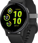 Garmin - vvoactive 5 GPS Smartwatch 42 mm Fiber-reinforced polymer - Slate Aluminum and Black