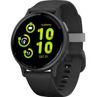 Garmin - vvoactive 5 GPS Smartwatch 42 mm Fiber-reinforced polymer - Slate Aluminum and Black