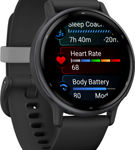 Garmin - vvoactive 5 GPS Smartwatch 42 mm Fiber-reinforced polymer - Slate Aluminum and Black