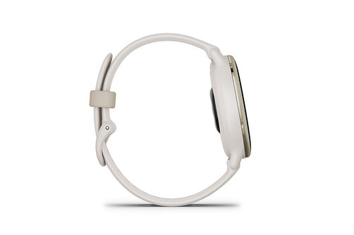 Garmin - vvoactive 5 GPS Smartwatch 42 mm Fiber-reinforced polymer - Gold Aluminum and Ivory