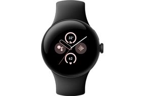 Google - Pixel Watch 2 Matte Black Smartwatch with Obsidian Active Band LTE - Matte Black