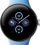Google - Pixel Watch 2 Polished Silver Smartwatch with Bay Active Band Wi-Fi - Polished Silver