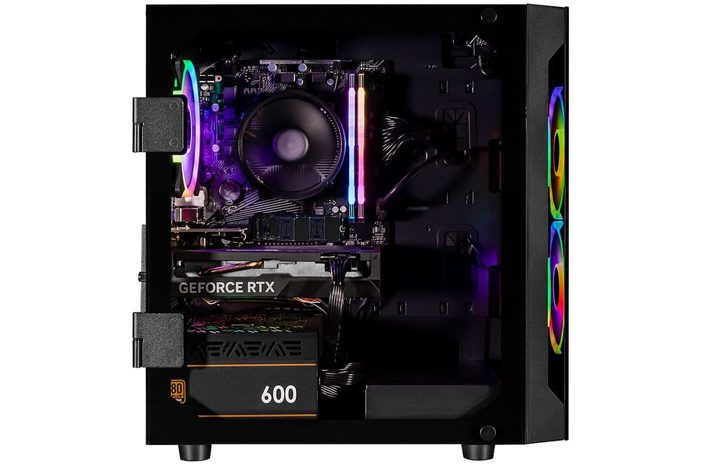 CLX - SET Gaming Desktop - AMD Ryzen 5 5500 - 16GB DDR4 3600 Memory - GeForce RTX 4060 - 1TB NVMe M