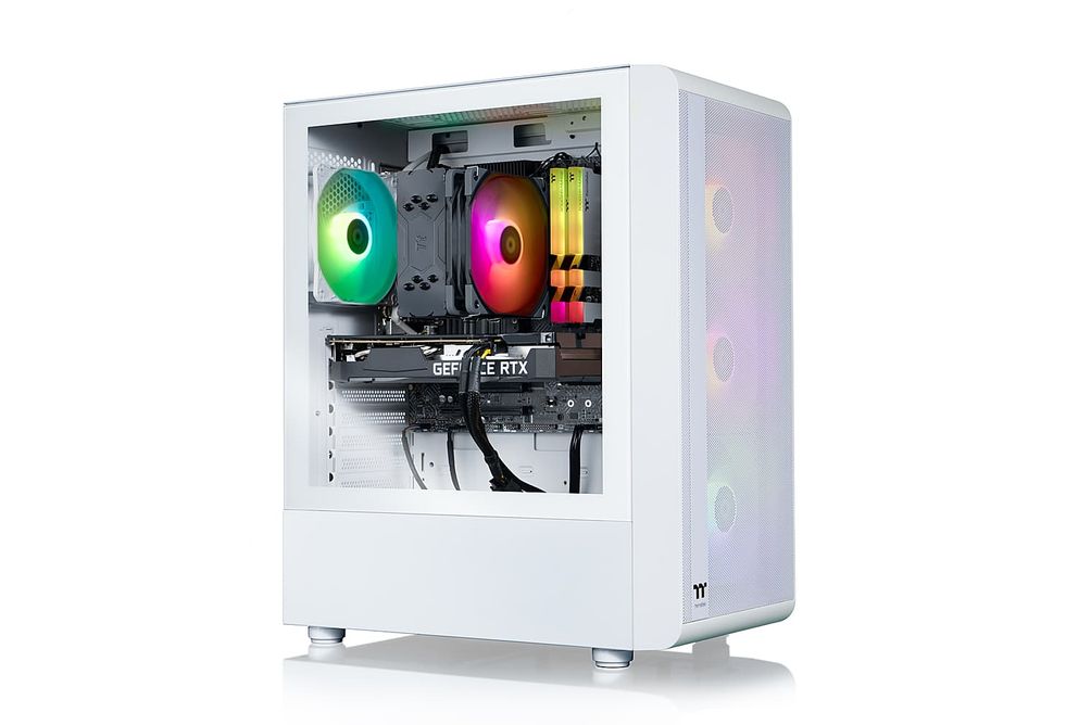 Thermaltake - Quartz i350 R4 Gaming Desktop - 12th Gen Intel Core i5-12400F - 16GB Memory - NVIDIA