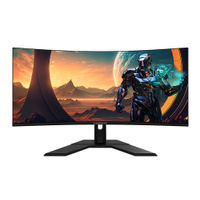 GIGABYTE - GS34WQC 34" LED WQHD FreeSync Premium Curved Gaming Monitor with HDR (HDMI, DisplayPort)