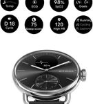 Withings - ScanWatch 2 - Heart Health Hybrid Smartwatch - 38mm - Black/Silver