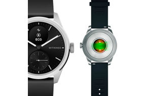 Withings - ScanWatch 2 - Heart Health Hybrid Smartwatch - 42mm - Black/Silver