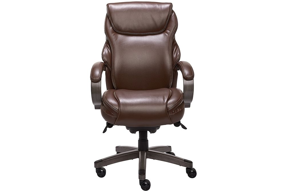 La-Z-Boy - Premium Hyland Executive Office Chair - Gray/Brown