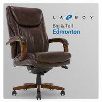 La-Z-Boy - Big & Tall Bonded Leather Executive Chair - Coffee Brown