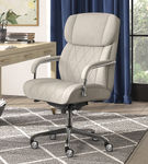 La-Z-Boy - Sutherland Fabric Office Chair - Cream