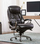 Serta - Lautner Executive Office Chair - Black with Gray Mesh