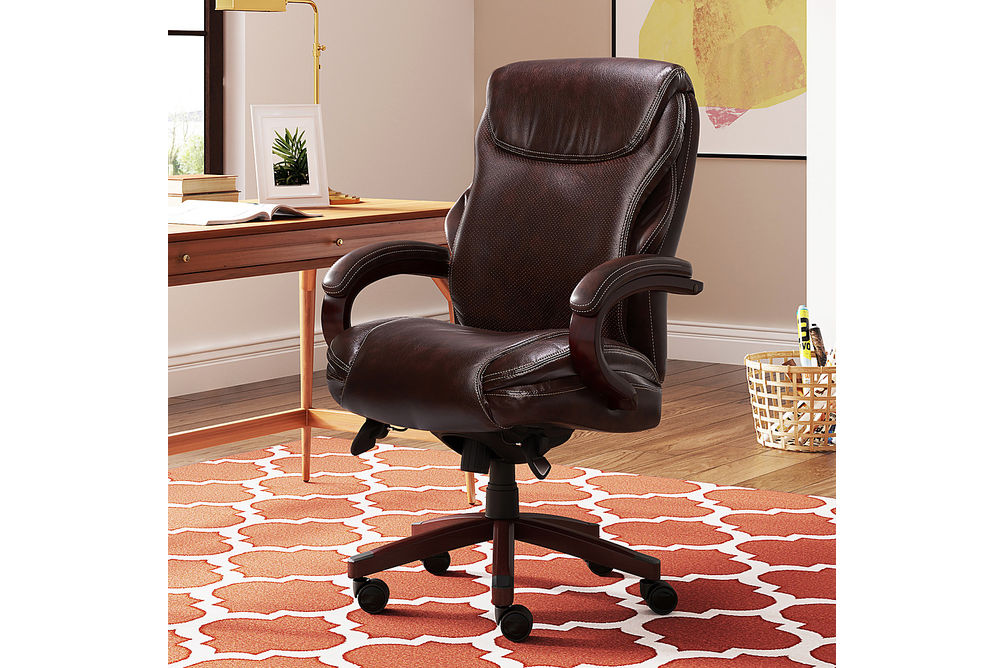 La-Z-Boy - Premium Hyland Executive Office Chair - Coffee Brown