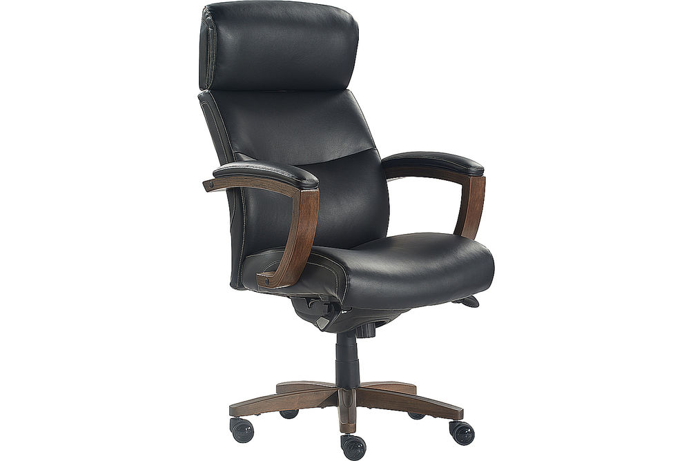 La-Z-Boy - Greyson Modern Faux Leather Executive Chair - Black