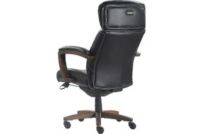 La-Z-Boy - Greyson Modern Faux Leather Executive Chair - Black