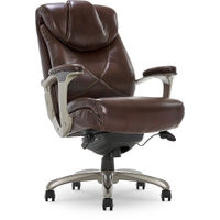 La-Z-Boy - Cantania Bonded Leather Executive Office Chair - Coffee Brown