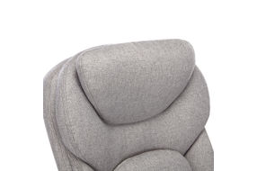 Serta - Upholstered Back in Motion Health & Wellness Manager Office Chair - Fabric - Light Gray