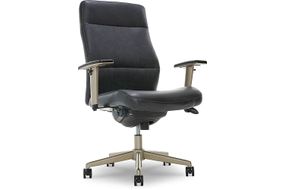 La-Z-Boy - Baylor Modern Bonded Leather Executive Chair - Black - Bonded Leather