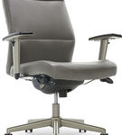 La-Z-Boy - Baylor Modern Bonded Leather Executive Chair - Gray - Bonded Leather