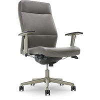 La-Z-Boy - Baylor Modern Bonded Leather Executive Chair - Gray - Bonded Leather