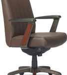 La-Z-Boy - Bennett Bonded Leather Executive High-Back Ergonomic Office Chair - Brown