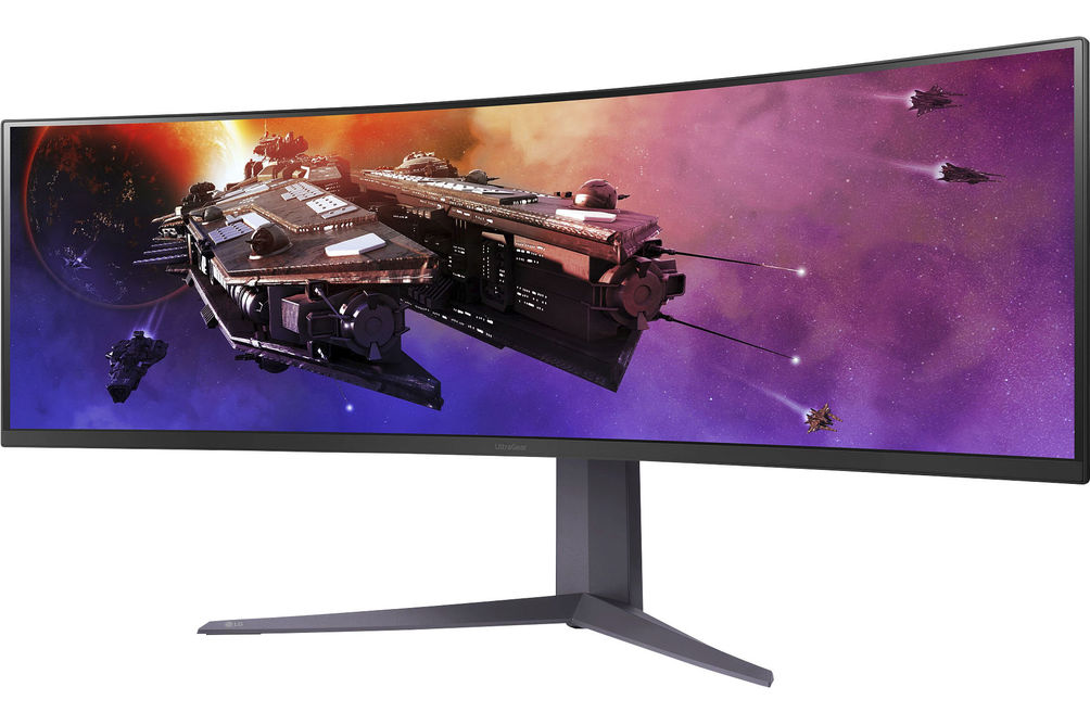 LG - UltraGear 45 Curved QHD 200Hz 1-ms FreeSync Premium Gaming Monitor with HDR (Display Port, HD