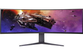 LG - UltraGear 45 Curved QHD 200Hz 1-ms FreeSync Premium Gaming Monitor with HDR (Display Port, HD