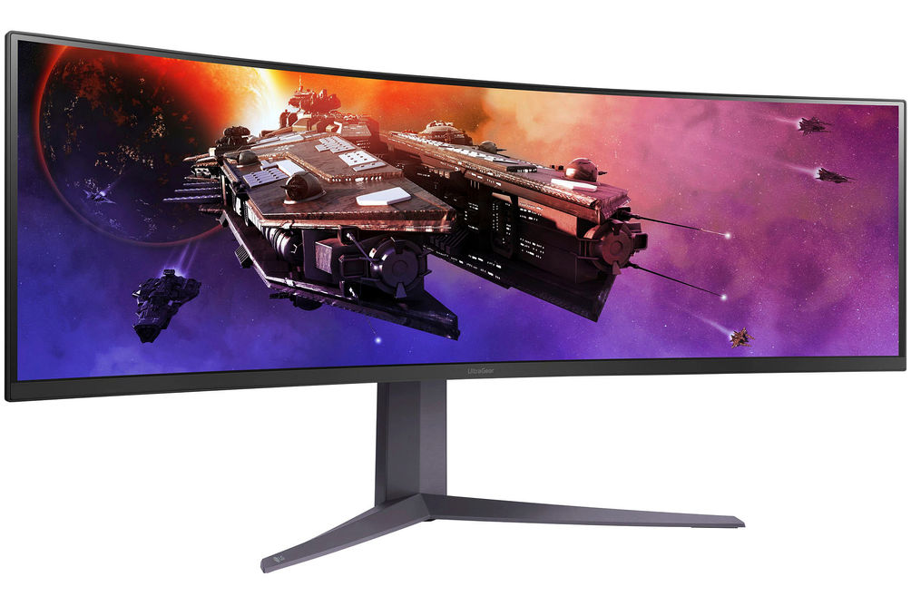 LG - UltraGear 45 Curved QHD 200Hz 1-ms FreeSync Premium Gaming Monitor with HDR (Display Port, HD