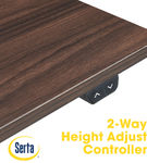 Serta - Creativity Electric Height Adjustable Standing Desk - Dark Brown