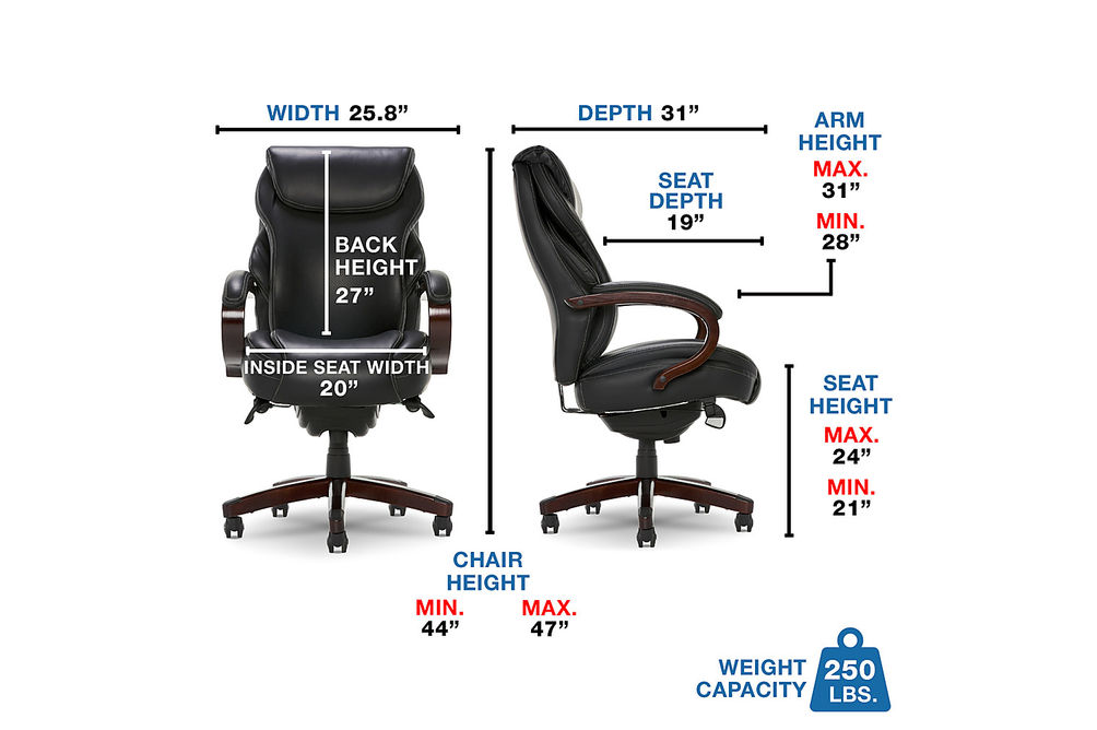 La-Z-Boy - Premium Hyland Executive Office Chair - Black