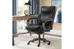 La-Z-Boy - Big & Tall Executive Office Chair with Comfort Core Cushions - Black