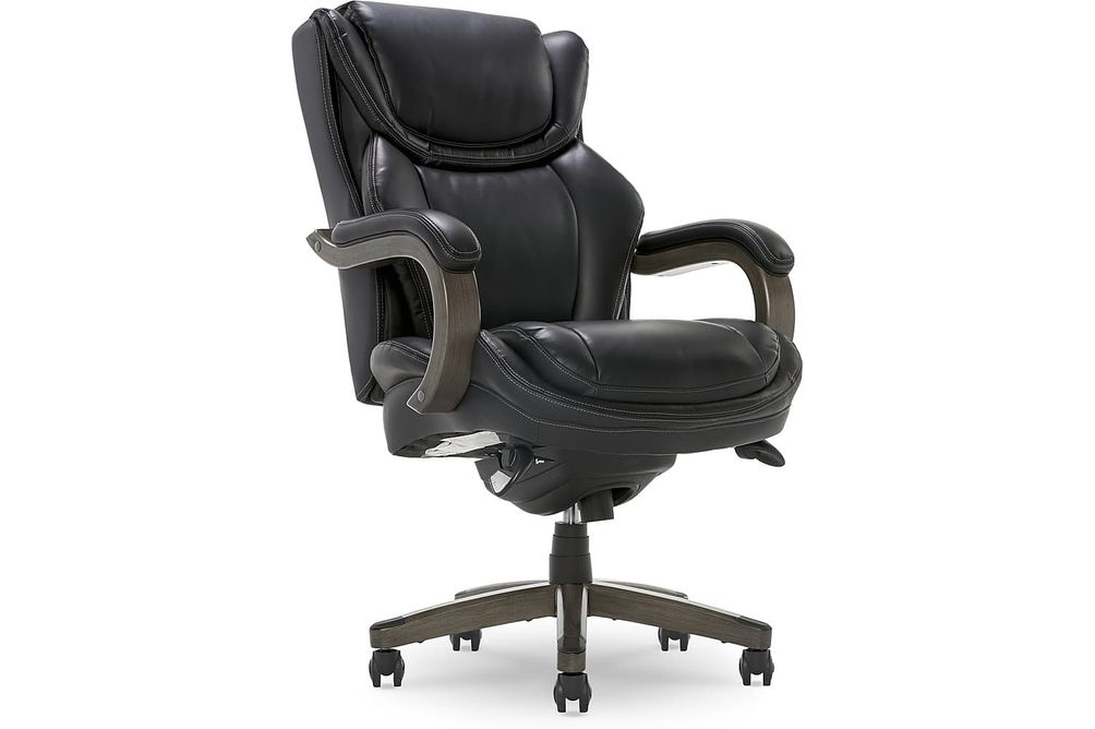 La-Z-Boy - Big & Tall Executive Office Chair with Comfort Core Cushions - Black