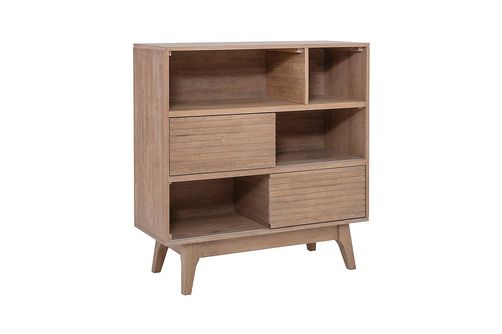 Linon Home Dcor - Rosita Three-Shelf Bookcase - Natural