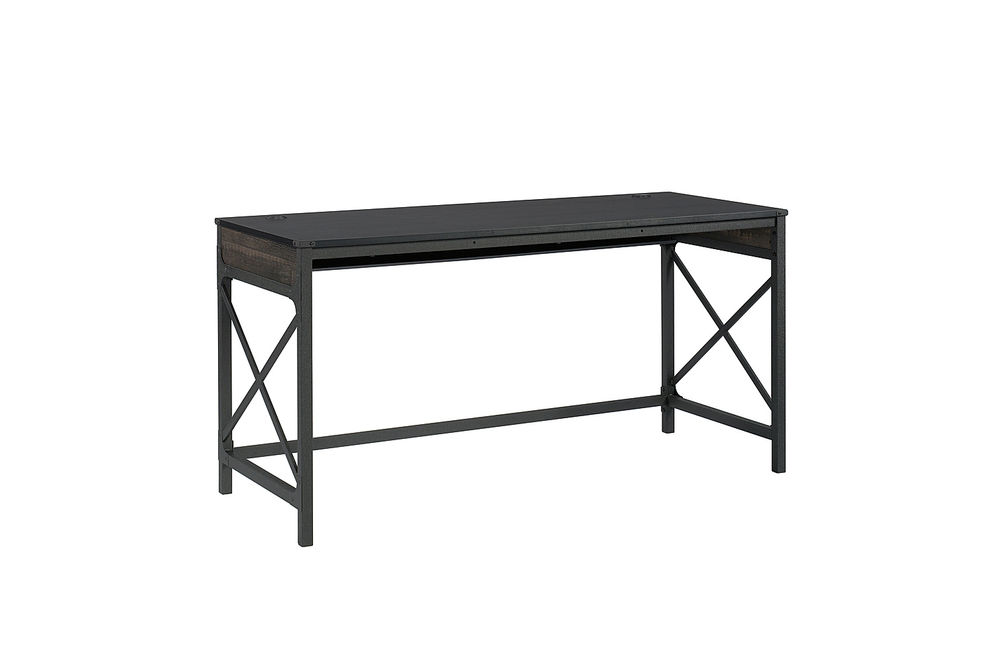 Sauder - Foundry Road 60 X 24 Table Desk Co - SGS Mixed Mat Carbon Oak