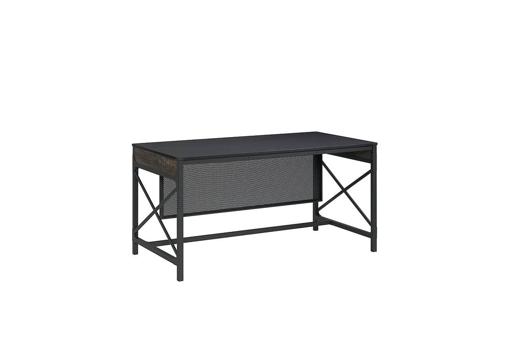 Sauder - Foundry Road 60 X 30 Table Desk Co - SGS Mixed Mat Carbon Oak