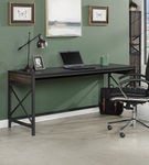 Sauder - Foundry Road 72x24 Table Desk Co - SGS Mixed Mat Carbon Oak