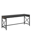 Sauder - Foundry Road 72x24 Table Desk Co - SGS Mixed Mat Carbon Oak