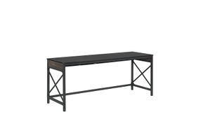 Sauder - Foundry Road 72x24 Table Desk Co - SGS Mixed Mat Carbon Oak