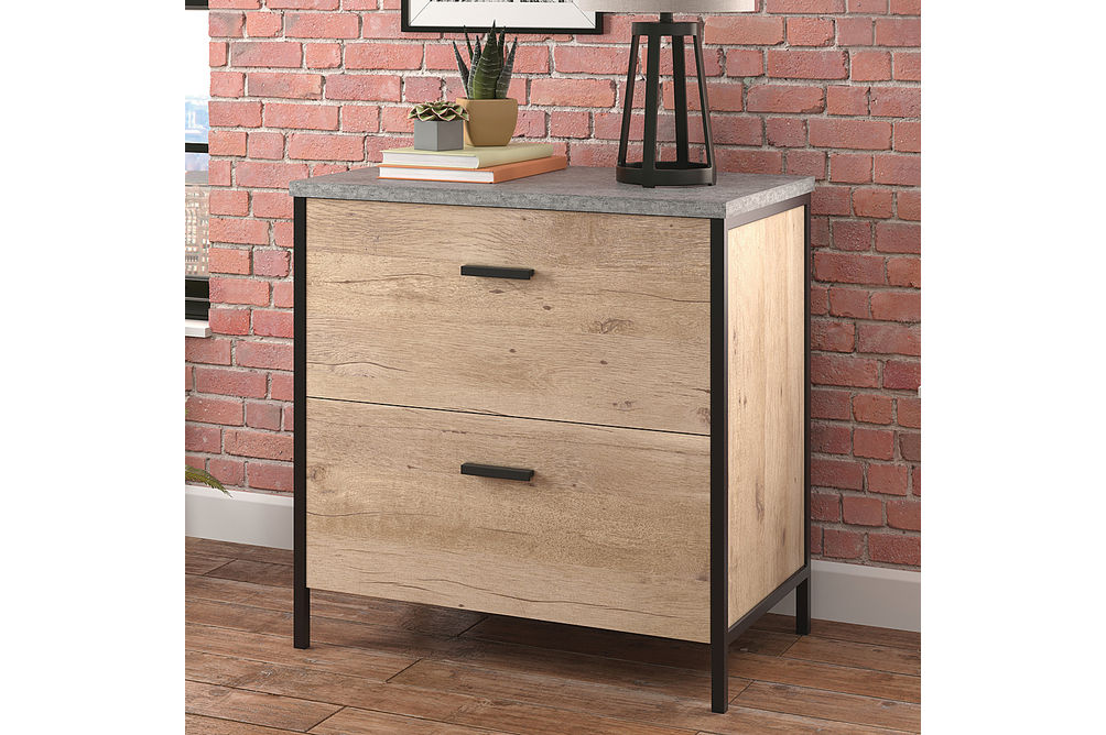 Sauder - Market Commons 2-Drawer Lateral File Cabinet - Prime Oak