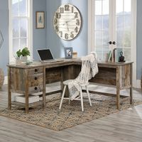 Sauder - Granite Trace L Desk Rc - Rustic Cedar