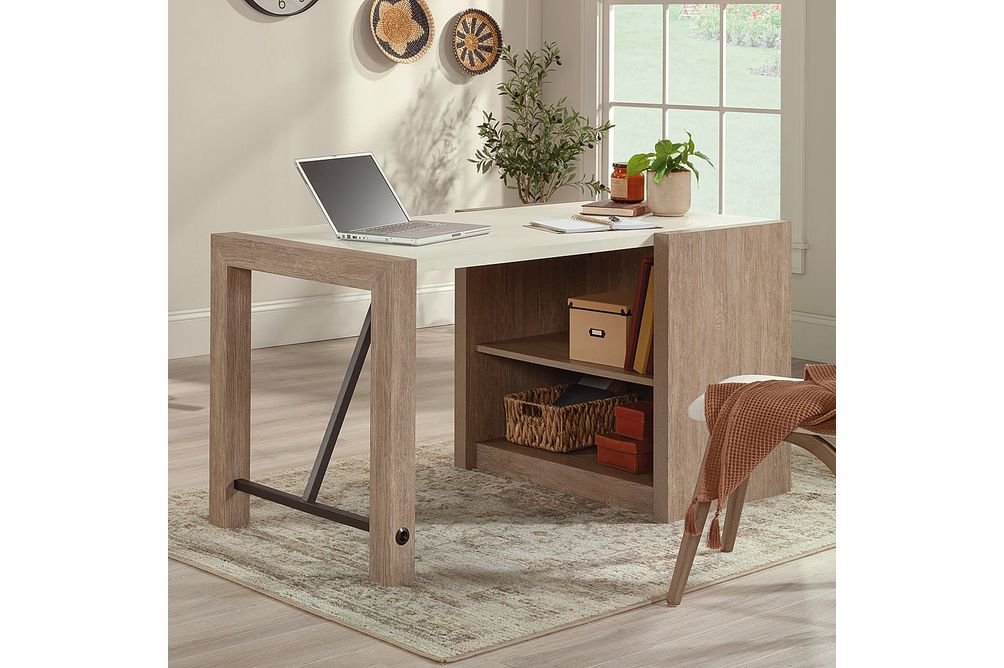 Sauder - Dixon City Ce Computer Desk Bo - SGS Laminate Brushed Oak