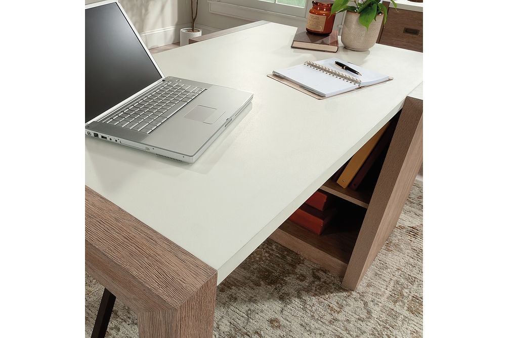 Sauder - Dixon City Ce Computer Desk Bo - SGS Laminate Brushed Oak