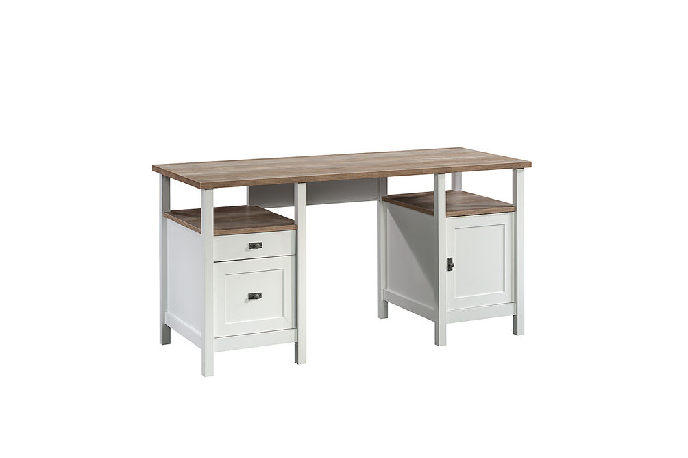 Sauder - Cottage Road Storage Desk with 2 Drawers - White